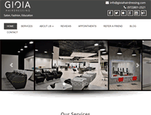 Tablet Screenshot of gioiahairdressing.com